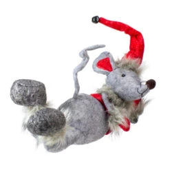 Melrose 15" Red And Gray Relaxing Mouse Christmas Tabletop Figure -Ornaments Store melrose 73538 b 1 19709.1588406245