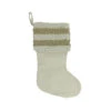 21" Ivory And Sage Green Rustic Christmas Stocking With Beaded Ruffled Cuff -Ornaments Store mfqbkmsze3vbl4xkgwsidxbtsemmqxkf 54449.1588359051
