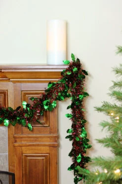 Northlight 50' Shiny Red Christmas Tinsel Garland With Green Holly - Unlit 7 Northlight 50' Shiny Red Christmas Tinsel Garland With Green Holly - Unlit -Ornaments Store mfzole80q8wl4xcqtxaymz6r3fr7mwmq 04337.1588344869