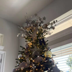 24" White Glittered Sparkling Stars Artificial Christmas Spray -Ornaments Store midwest20156855 cxpic 87484.1676901536