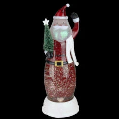 12.5" LED Lighted Swirling Santa With Tree Christmas Snow Globe Glittering Snow Dome -Ornaments Store midwest 14082 2 40323.1588405848