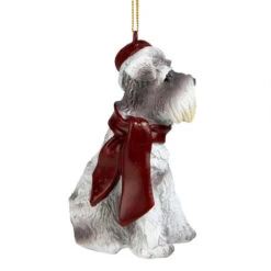 3.5" Gray Mini Schnauzer Dog Christmas Ornament -Ornaments Store minis 4 81905.1664034811