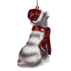 3.5" Gray Mini Schnauzer Dog Christmas Ornament -Ornaments Store minis 5 14920.1664034811