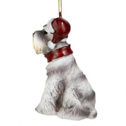 3.5" Gray Mini Schnauzer Dog Christmas Ornament -Ornaments Store minis 6 76090.1664034811