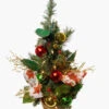 2' Poinsettia Ribbon And Ball Ornament Pre-Lit Decorated Christmas Tree - Clear Lights -Ornaments Store mkqo1nnosxygmxdazrqib6o0rxgtxa98 98532.1588349714