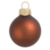 8ct Brown Matte Finish Glass Christmas Ball Ornaments 3.25" (80mm) -Ornaments Store mojfyhg35ve2y1yufpwlrivzri8lmnmk 85212.1588371176