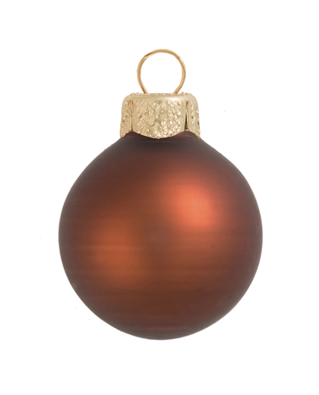 8ct Brown Matte Finish Glass Christmas Ball Ornaments 3.25" (80mm) 3 8ct Brown Matte Finish Glass Christmas Ball Ornaments 3.25" (80mm)