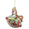 Northlight 5" White And Red Rocking Horse With Gifts Glass Christmas Ornament -Ornaments Store mue8igi6dkzufkbc6r1j1v4n73uavgen 28714.1665610741