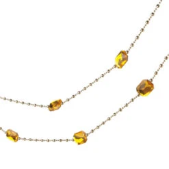 6' Gold And Silver Jewel Beaded Artificial Christmas Garland - Unlit - 30838158