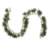 6' X 5" Long Needle Pine And Rope Rustic Artificial Christmas Garland - Unlit
