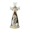 3-Piece Beige And White Holy Family In Angel Nativity Table Top Christmas Figurine 12.75" -Ornaments Store napco 50788 60474.1587644263