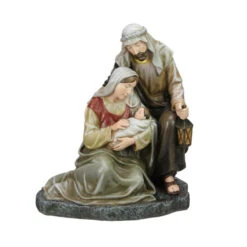 8" Kneeling Holy Family Christmas Table Top Figurine