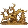 17" Glittering Gold Christmas Reindeer Scene Tabletop Figurine 2 17" Glittering Gold Christmas Reindeer Scene Tabletop Figurine -Ornaments Store napco 51556 82785.1588406229
