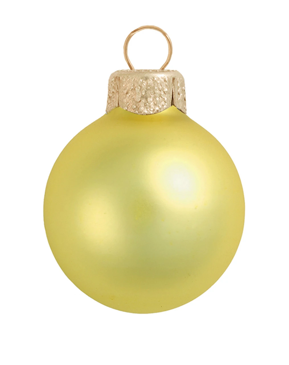 40ct Yellow Matte Glass Christmas Ball Ornaments 1.25" (30mm) 3 40ct Yellow Matte Glass Christmas Ball Ornaments 1.25" (30mm)
