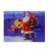 Northlight LED Lighted Santa Claus With Reindeer Christmas Canvas Wall Art 11.75" X 15.75" -Ornaments Store nj85682 15572.1631030574