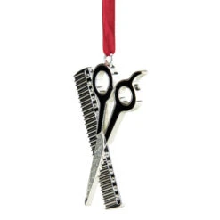 Northlight 3" Silver-Plated Scissors And Comb Christmas Ornament 8 Northlight 3" Silver-Plated Scissors And Comb Christmas Ornament -Ornaments Store northlight hd36016 4 95618.1645663579