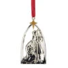 Northlight 3.5" Silver-Plated Nativity Scene Christmas Ornament With European Crystals 2 Northlight 3.5" Silver-Plated Nativity Scene Christmas Ornament With European Crystals -Ornaments Store northlight hd36017 updated 88466.1665611929
