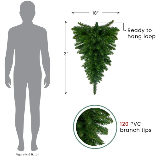 Northlight 36" Buffalo Fir Artificial Christmas Teardrop Swag - Unlit 6 Northlight 36" Buffalo Fir Artificial Christmas Teardrop Swag - Unlit - Image 4