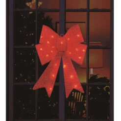 Northlight 17" LED Lighted Red Sparkly Bow Christmas Decoration -Ornaments Store northlight20d2013 10612r 1 53699.1605061098