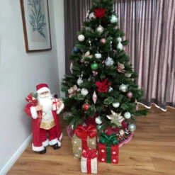 Northlight 32" Red And Gold Santa Claus With Gifts Christmas Figure -Ornaments Store northlight20e88520 cxpic 68869.1671786755