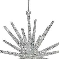 Northlight 8.25” Silver Glittered Starburst Christmas Ornament -Ornaments Store northlight20gb26189 37773.1670662514