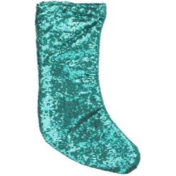 Northlight 17.5" Teal Green Paillette Sequins Hanging Christmas Stocking -Ornaments Store northlight20hm14692 03 00118.1599787104