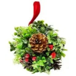 Northlight 7" Green And Red Glittered Berry With Pine Cone Christmas Topiary Ball Ornament 7 Northlight 7" Green And Red Glittered Berry With Pine Cone Christmas Topiary Ball Ornament -Ornaments Store northlight20kji85824 03 65840.1599786789