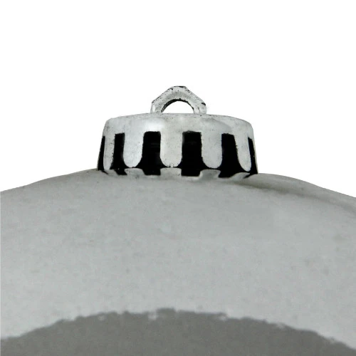 Northlight Shiny Pewter Gray Shatterproof Christmas Ball Ornament 8" (200mm) 4 Northlight Shiny Pewter Gray Shatterproof Christmas Ball Ornament 8" (200mm) - Image 2