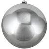Northlight Shiny Pewter Gray Shatterproof Christmas Ball Ornament 8" (200mm) 1 Northlight Shiny Pewter Gray Shatterproof Christmas Ball Ornament 8" (200mm) -Ornaments Store northlight20lj35044 34922.1588398147