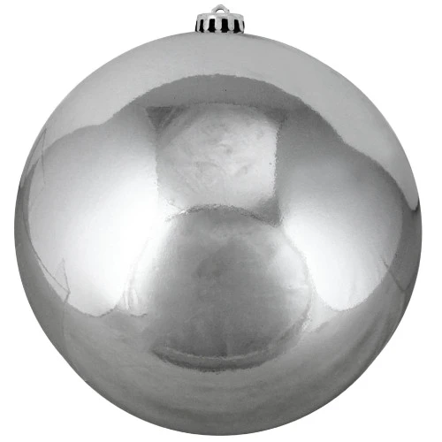 Northlight Shiny Pewter Gray Shatterproof Christmas Ball Ornament 8" (200mm) 3 Northlight Shiny Pewter Gray Shatterproof Christmas Ball Ornament 8" (200mm)