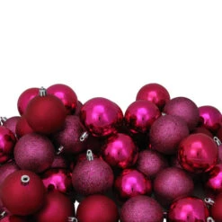 Northlight 60ct Magenta Pink Shatterproof 4 Finish Christmas Ball Ornaments 2.5" (60mm) 9 Northlight 60ct Magenta Pink Shatterproof 4 Finish Christmas Ball Ornaments 2.5" (60mm) -Ornaments Store northlight20lj35433 56903.1665610744