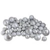 Northlight 50ct Silver Splendor Shatterproof 2-Finish Christmas Ball Ornaments 4" (100mm) 1 Northlight 50ct Silver Splendor Shatterproof 2-Finish Christmas Ball Ornaments 4" (100mm) -Ornaments Store northlight20lj36052 28349.1588369483