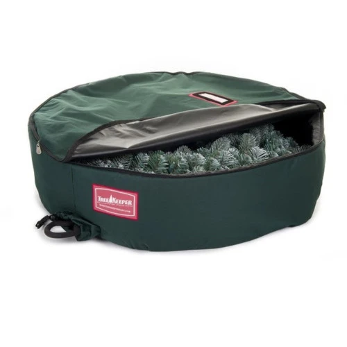 Northlight 36" Christmas Wreath Protective Storage Bag With Removable Direct Suspend Handle 5 Northlight 36" Christmas Wreath Protective Storage Bag With Removable Direct Suspend Handle - Image 3