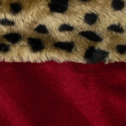 Northlight 20" Red And Black Leopard Cuff Christmas Stocking -Ornaments Store northlight 510100go 03 38707.1686923744