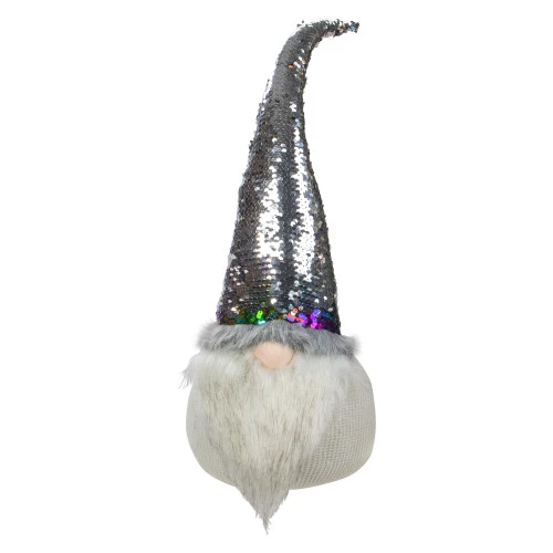 Northlight 24" Gnome With Rainbow And Silver Flip Sequin Hat Christmas Decoration 7 Northlight 24" Gnome With Rainbow And Silver Flip Sequin Hat Christmas Decoration - Image 5