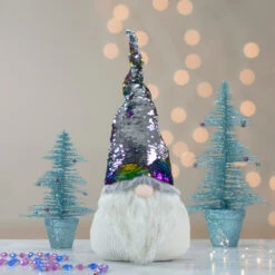 Northlight 24" Gnome With Rainbow And Silver Flip Sequin Hat Christmas Decoration 10 Northlight 24" Gnome With Rainbow And Silver Flip Sequin Hat Christmas Decoration -Ornaments Store northlight am87035 8 90283.1599700736