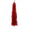 Northlight 6' Pencil Red Tinsel Artificial Christmas Tree - Unlit 2 Northlight 6' Pencil Red Tinsel Artificial Christmas Tree - Unlit -Ornaments Store northlight b83511 1 44743.1669452424