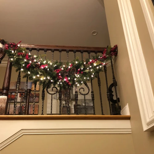 Northlight 60" Pre-Lit Eastern Pine Artificial Christmas Swag - Clear Lights 6 Northlight 60" Pre-Lit Eastern Pine Artificial Christmas Swag - Clear Lights - Image 4