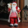 Northlight 24" Red And White Country Twist Standing Santa Claus Christmas Figure -Ornaments Store northlight c84403 3 90171.1588403327