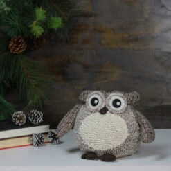 Northlight 12" Brown And Ivory Plaid Owl With Textured Plush Tabletop Christmas Figure 6 Northlight 12" Brown And Ivory Plaid Owl With Textured Plush Tabletop Christmas Figure -Ornaments Store northlight c85075b 3 56273.1588403383