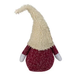Northlight 15" Textured Red And White Chubby Smiling Gnome Plush Table Top Christmas Figure -Ornaments Store northlight c85092 b 2 45387.1665610431