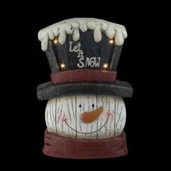 Northlight 13” Pre-Lit LED Snowman Weathered Table Top Christmas Decoration -Ornaments Store northlight cb25137 4 53102.1588415621