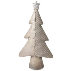 Northlight 15" Gray And Silver Christmas Tree With Star Tabletop Decor -Ornaments Store northlight cb38113 2 91922.1602035331