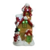 Northlight 17" Brown And Red LED Lighted Snow Covered Cottage Musical Christmas Tabletop Decor -Ornaments Store northlight cb38151 28801.1588403889