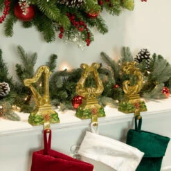 Northlight Set Of 3 Glittered Gold Harp Christmas Stocking Holders 7" 11 Northlight Set Of 3 Glittered Gold Harp Christmas Stocking Holders 7" -Ornaments Store northlight dw15126 styled20copy 33260.1691247509