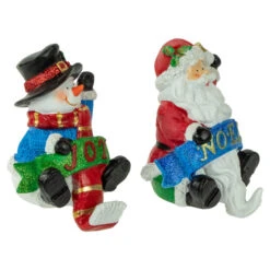 Northlight Set Of 2 Santa And Snowman Glittered Christmas Stocking Holders 5" -Ornaments Store northlight dw15129 2 new 08685.1665610741