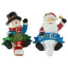 Northlight Set Of 2 Santa And Snowman Glittered Christmas Stocking Holders 5" -Ornaments Store northlight dw15129 main 53642.1665610741