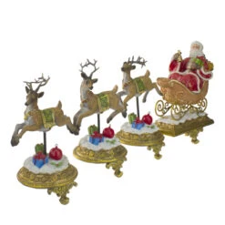 Northlight Set Of 4 Santa And Reindeer Christmas Stocking Holders 9.5" -Ornaments Store northlight dw15134 1 24430.1588369074