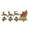 Northlight Set Of 4 Santa And Reindeer Christmas Stocking Holders 9.5" 2 Northlight Set Of 4 Santa And Reindeer Christmas Stocking Holders 9.5" -Ornaments Store northlight dw15134 26268.1588369073