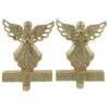 Northlight Set Of 2 Gold Angel Glittered Christmas Stocking Holders 5.5" 2 Northlight Set Of 2 Gold Angel Glittered Christmas Stocking Holders 5.5" -Ornaments Store northlight dw15138 1new 27624.1662805505